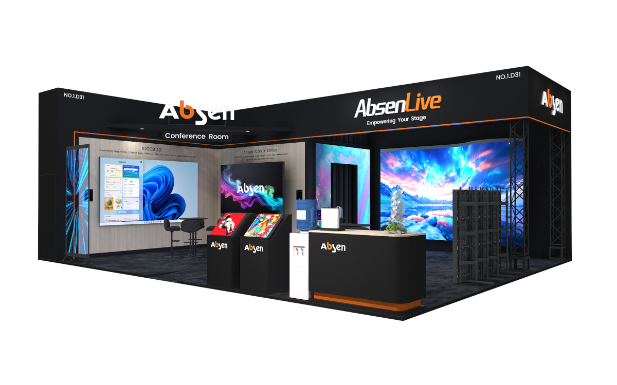 Der Absen-Stand für die IBC 2025 (Foto: Absen)