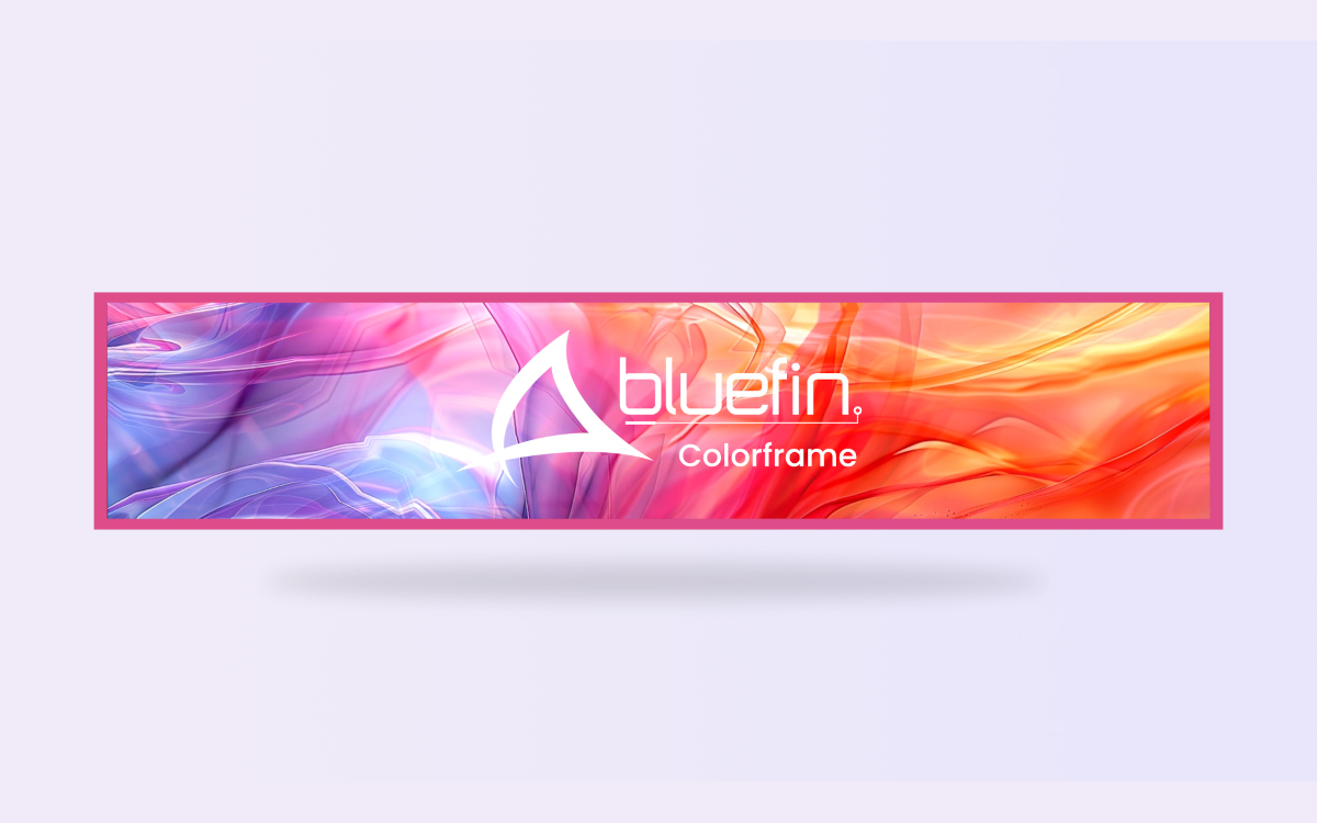 Colorframe ist mit allen Displays von Bluefin kombinierbar. (Foto: Bluefin)