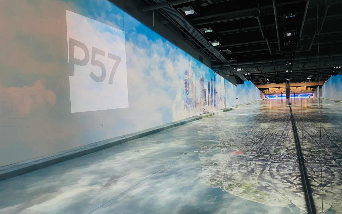 Immersive Experience mit Feltboard-Software im New Yorker Google-Campus (Foto: Google)