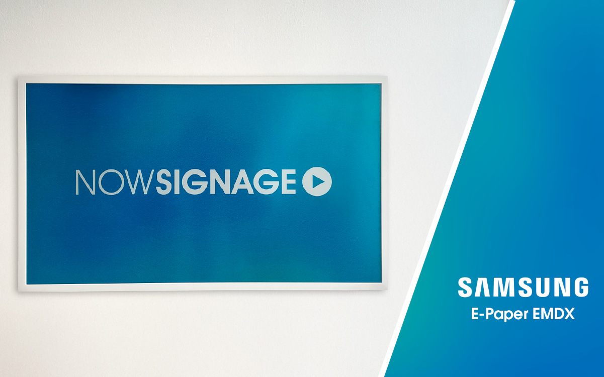 Nowsignage unterstützt jetzt die EMDX-Displays von Samsung. (Foto: NowSignage)