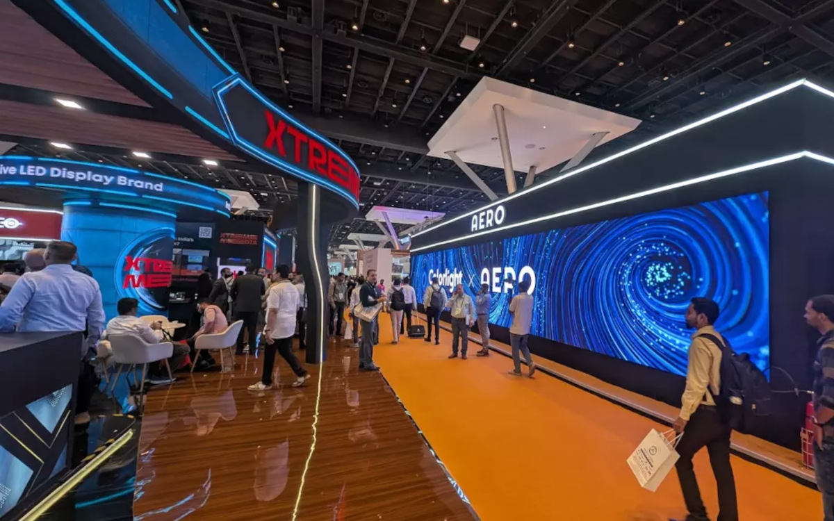 Indiens LED-Marktführer auf der Infocomm 2025 in Mumbai (Foto: invidis)