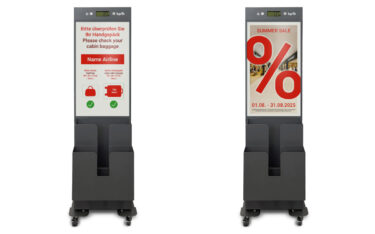 Der neue Baggage-Sizer hybrid mit E-Paper (Bild: Vangenhassend)