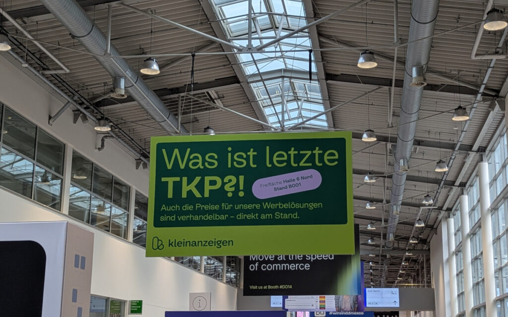 Dmexco-Werbung von Kleinanzeigen (Foto: invidis)