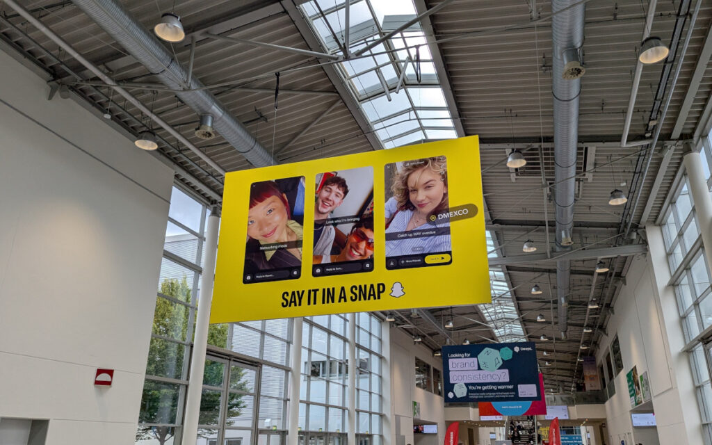 Dmexco-Werbung von Snapchat (Foto: invidis)