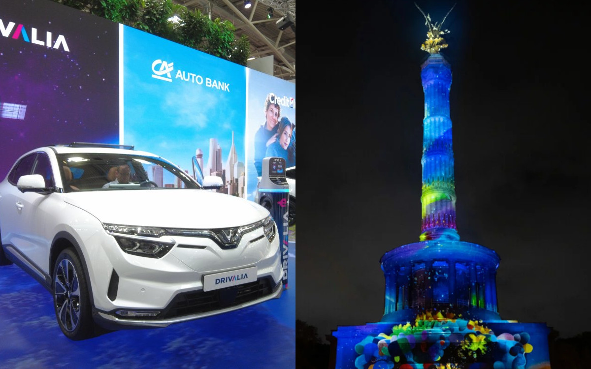 Die IAA bringt das Festival of Lights nach München. (Foto von links: invidis; Festival of Lights Berlin)