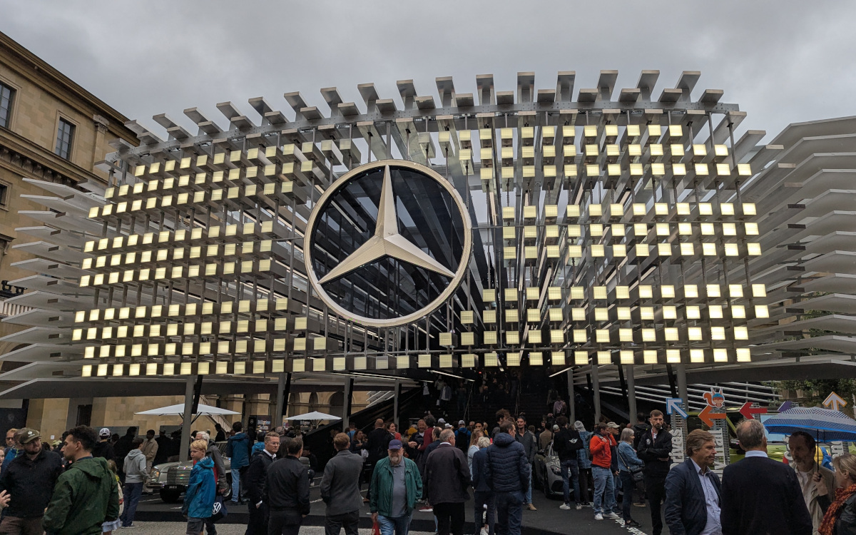 Mercedes-Fläche auf dem IAA Mobility 2025 Open Space (Foto: invidis)
