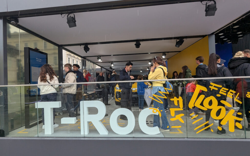 Die Fläche von VW auf dem Open Space der IAA Mobility 2025 (Foto: invidis)