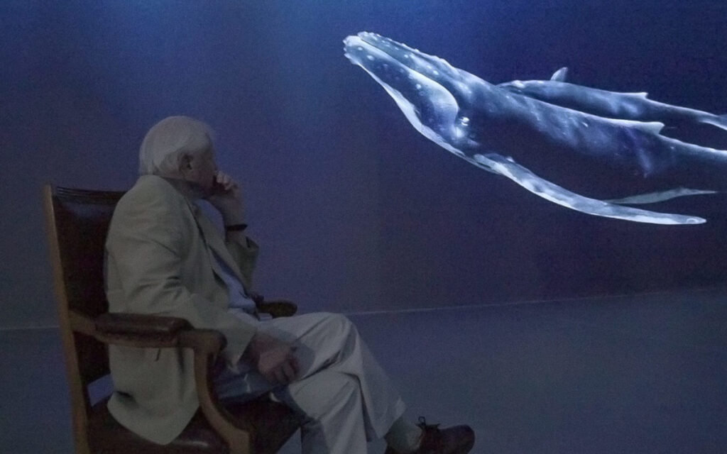 Sir David Attenborough in der immersiven Experience (Foto: HIVE)