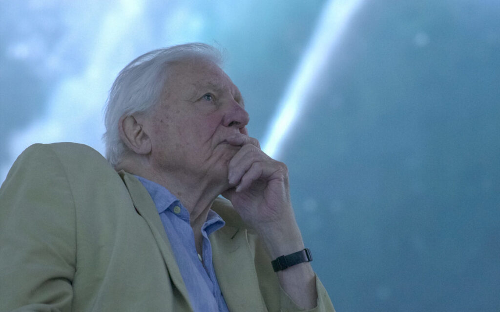 Sir David Attenborough in der immersiven Experience (Foto: HIVE)