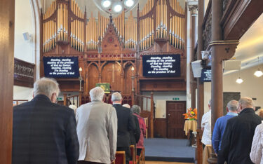 Avocor-Displays in einer Kirche der Church of Scotland (Foto: Avocor)