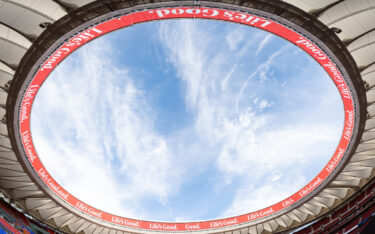 Neue Mesh-LED für das Dach des Estadio Metropolitano (Foto: LG)