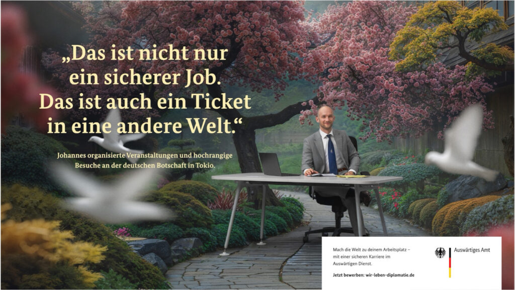 Employer-Branding-Kampagne des Auswärtigen Amts (Foto: Mediaplus)