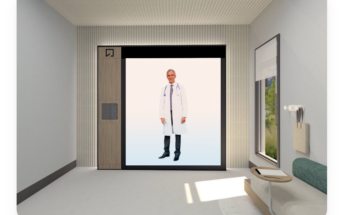 Der "Care Room" von Oneroom Health ist nicht nur ein Display, sondern ein AI-gesteuertes System mit Sensoren und Echtzeitverarbeitung. (Foto: OneRoom Health)
