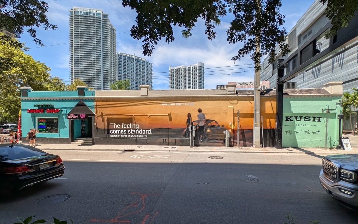 Porsche-Mural in Miami (Foto: invidis)