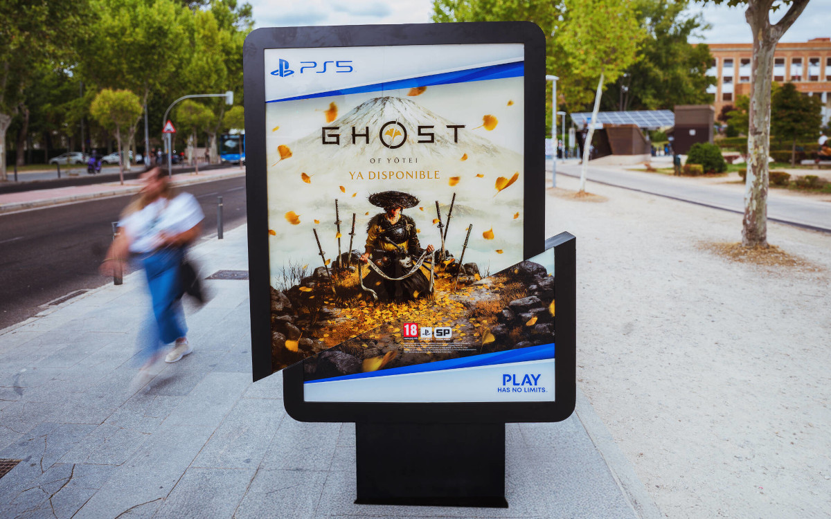 Spezial-OoH-Stele für das PS5-Spiel "Ghost of Yotei" (Foto: CLV)