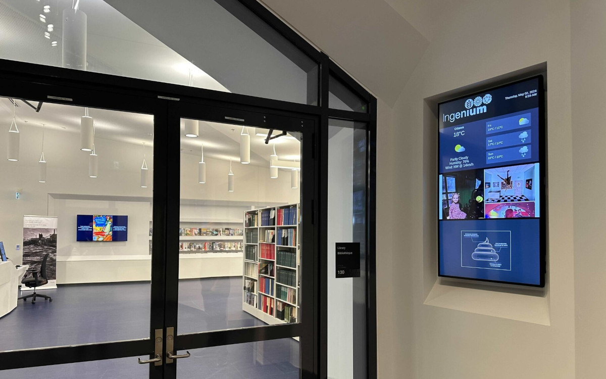 Display für die Besucherkommunikation (Foto: Carousel)