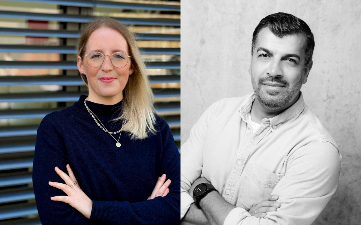 Laura Hentschel kommt in die Geschäftsführung von Digital Works, Nusrettin Altan fängt als Head of Digital Media an. (Fotos: It Works Group)