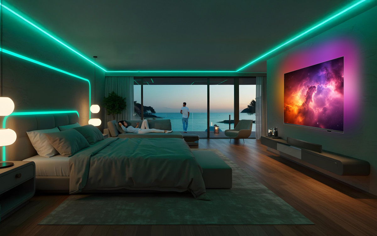 Die neue Philips Mediasuite-Serie 6000 mit Ambilight-Funktion (Bild: PPDS)