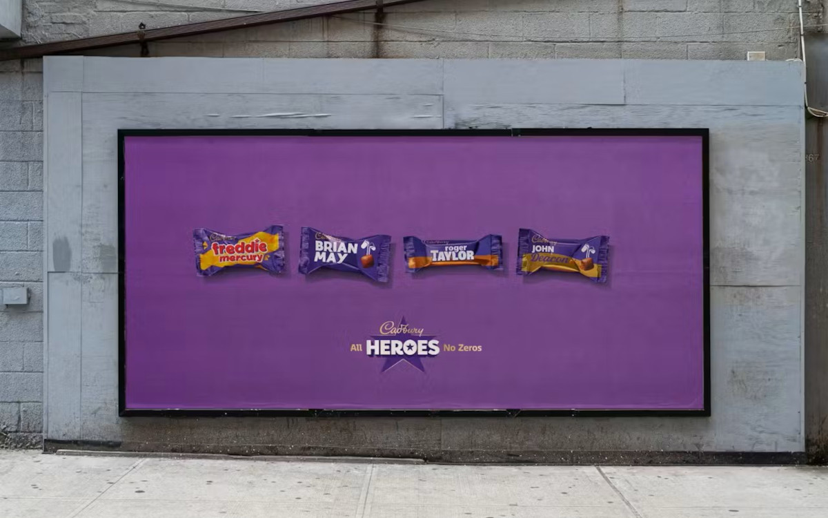"Queen"-Plakat von Cadbury (Bild: System1)