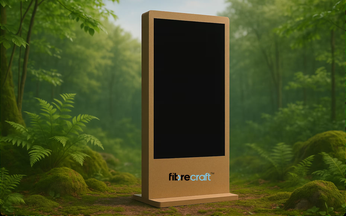 Fibrecraft-Displaylinie von Glass-Media und Samsung (Foto: Glass-Media)