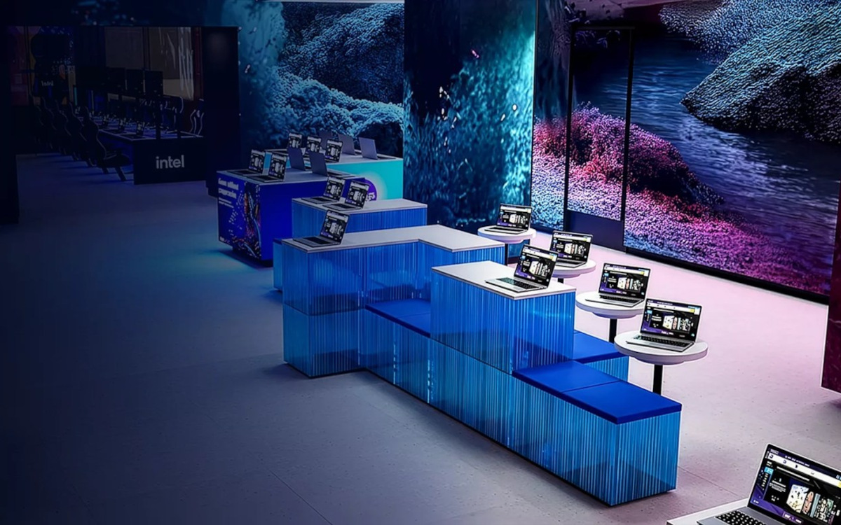 Intel startete 2024 eine Pop-up-Experience in London und bringt sie nun in fünf Städte. (Rendering: Intel)