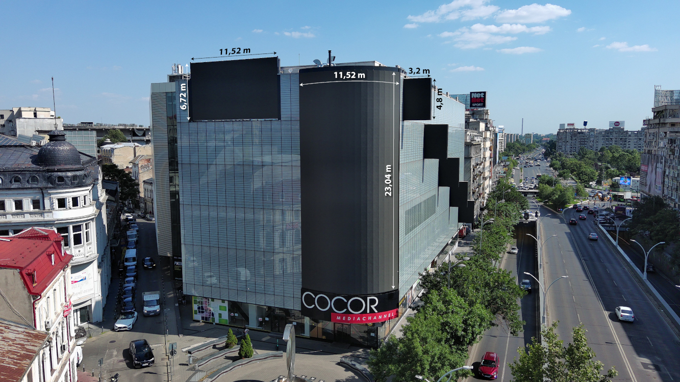 265 Quadratmeter groß ist das Hauptdisplay der Medienfassade. (Foto: Absen)