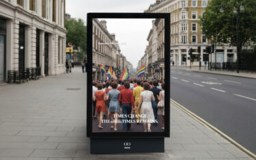 Die Siegerkampagne "For our changing times" der Tageszeitung The Times und der Agentur T&P (Foto: Ocean Outdoor)