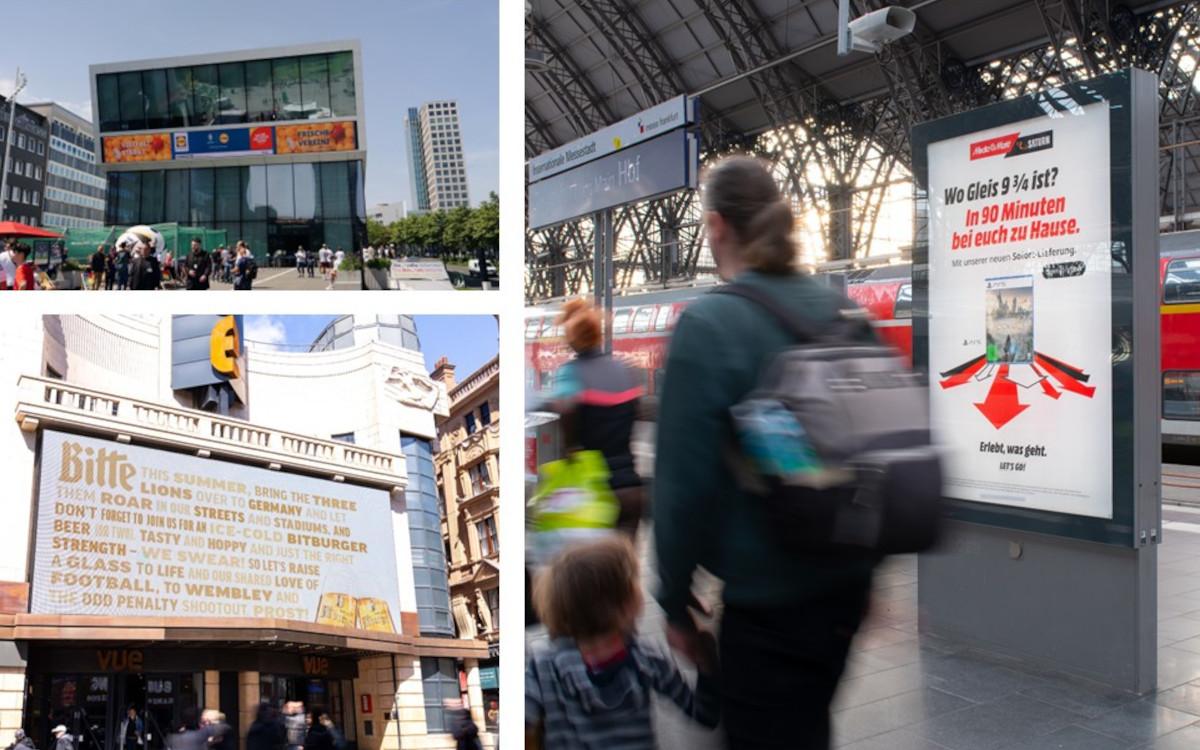Außenwerbung hat viele Facetten, im Zusammenspiel funktionieren sie am besten. (BIld-Collage: FAW)