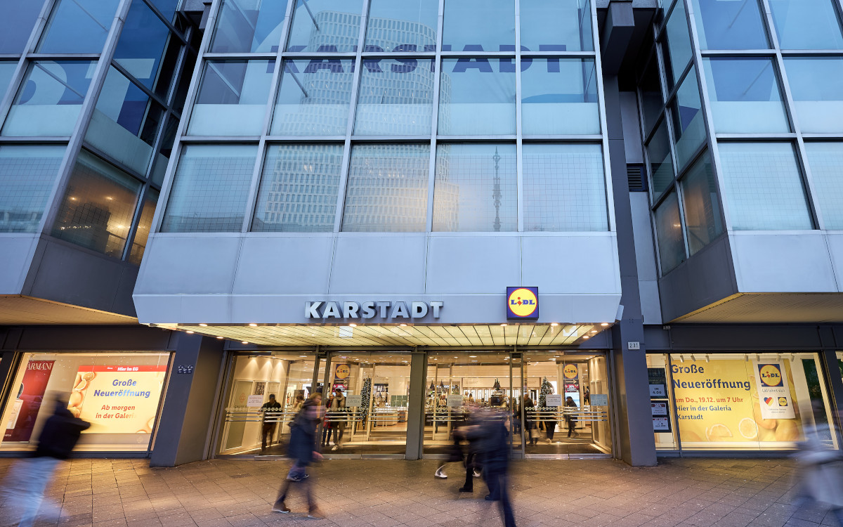 Mehr Lidl-Filialen in Karstadt-Gebäuden sind geplant. (Foto: Lidl/Saskia Uppenkamp)