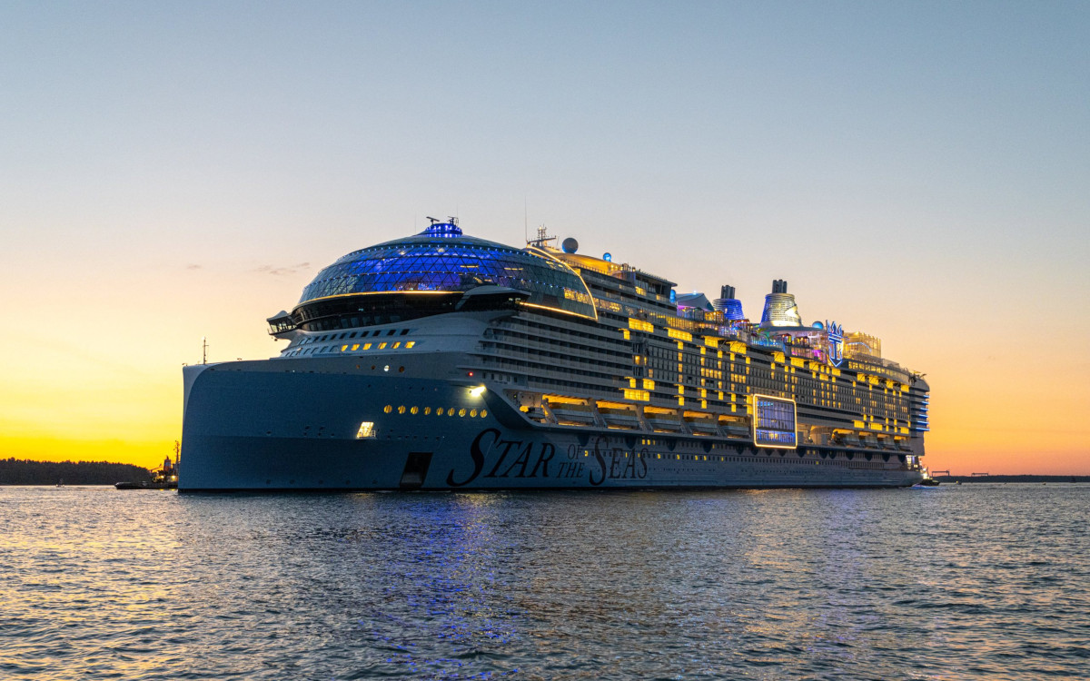 Die "Star of the Seas" - mit mehr als 6.000 Screens ausgestattet (Foto: Royal Caribbean)