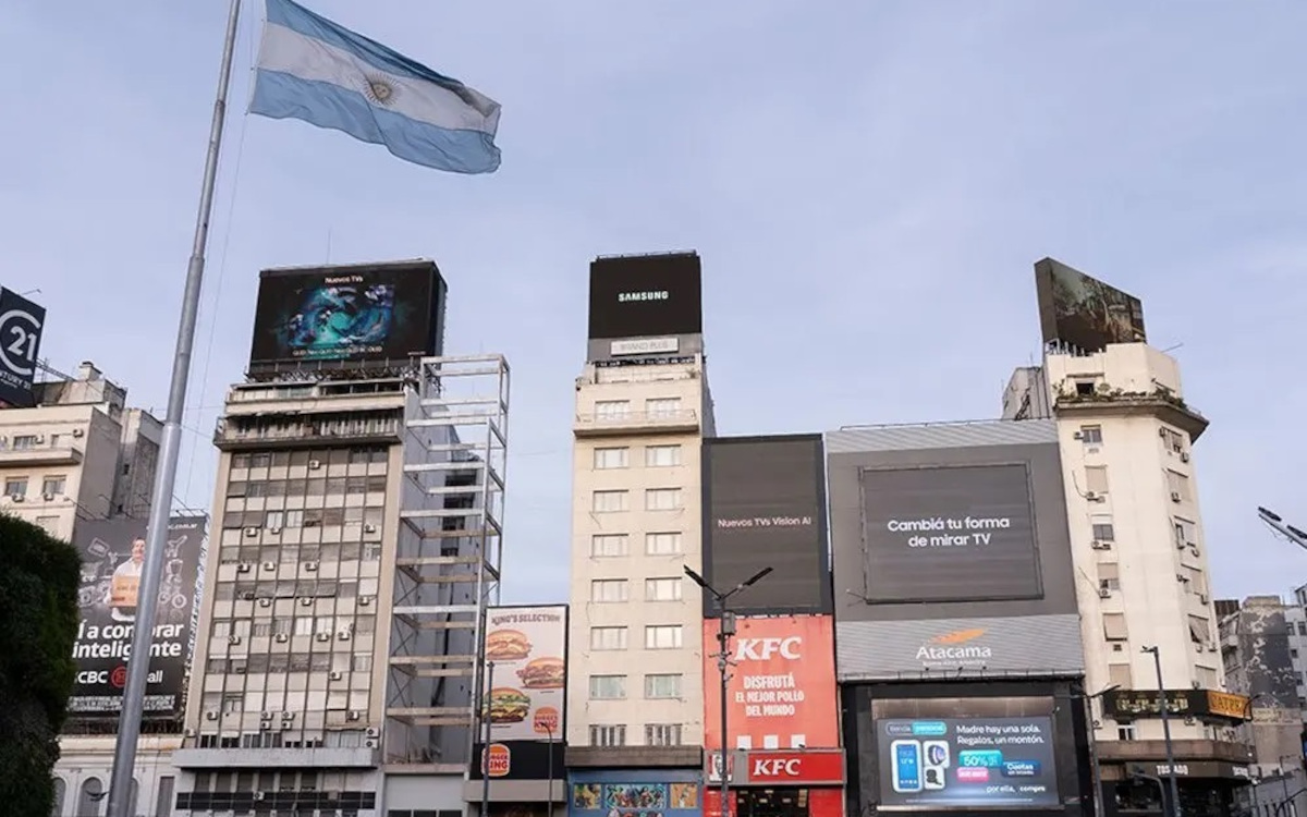 Samsung-Kampagne in Buenos Aires (Foto: Taggify)