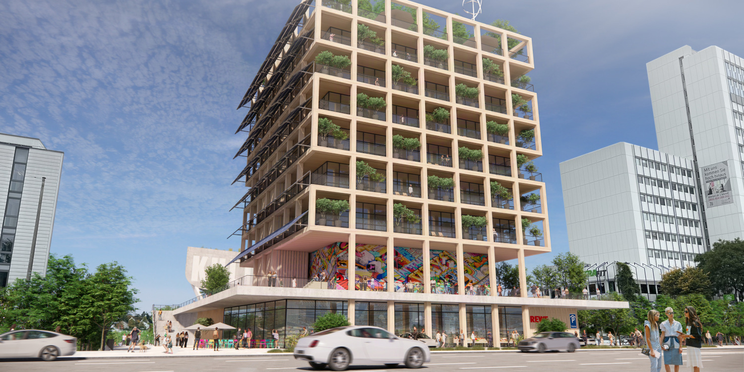 Der zukünftige Kultur Campus Wiesbaden (Visualisierung: 3DELUXE)