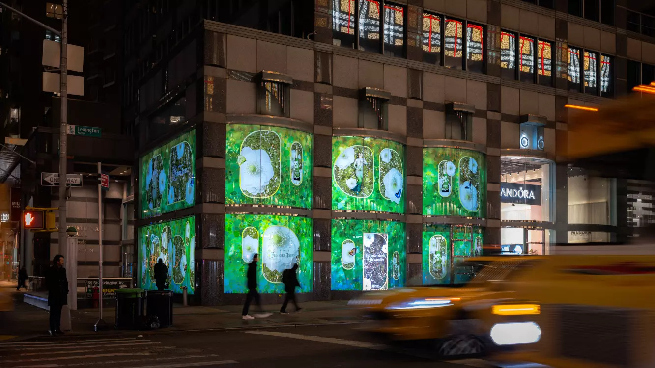 Champagner-Kampagne von Perrier-Jouet in New York (Foto: invidis)