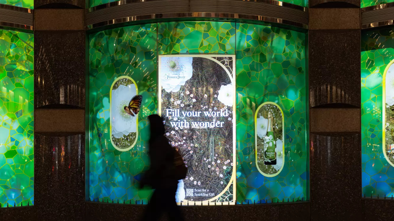 Champagner-Kampagne von Perrier-Jouet in New York (Foto: invidis)