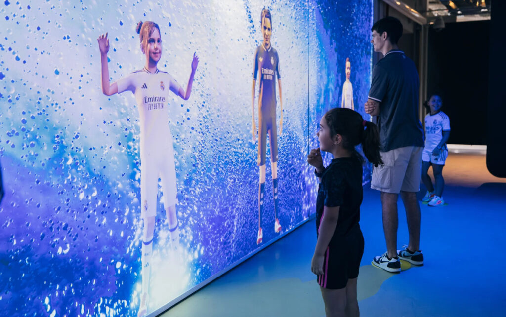 Neue Experience im Stadion von Real Madrid (Foto: Moment Factory)