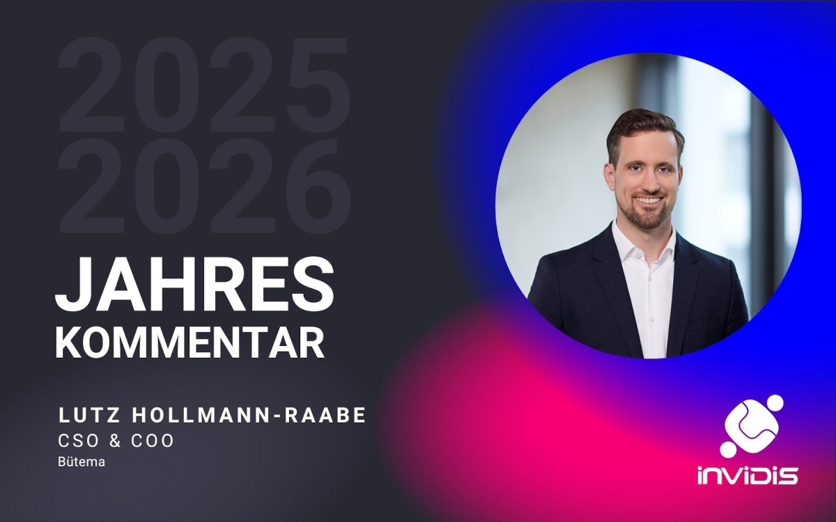 Lutz Hollmann-Raabe, CSO & COO von Bütema, im invidis Jahreskommentar 25/26 (Foto: Bütema AG)