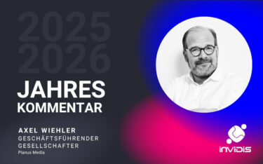 Axel Wiehler, geschäftsführender Gesellschafter von Planus Media, im invidis Jahreskommentar 25/26. (Foto: planus media)