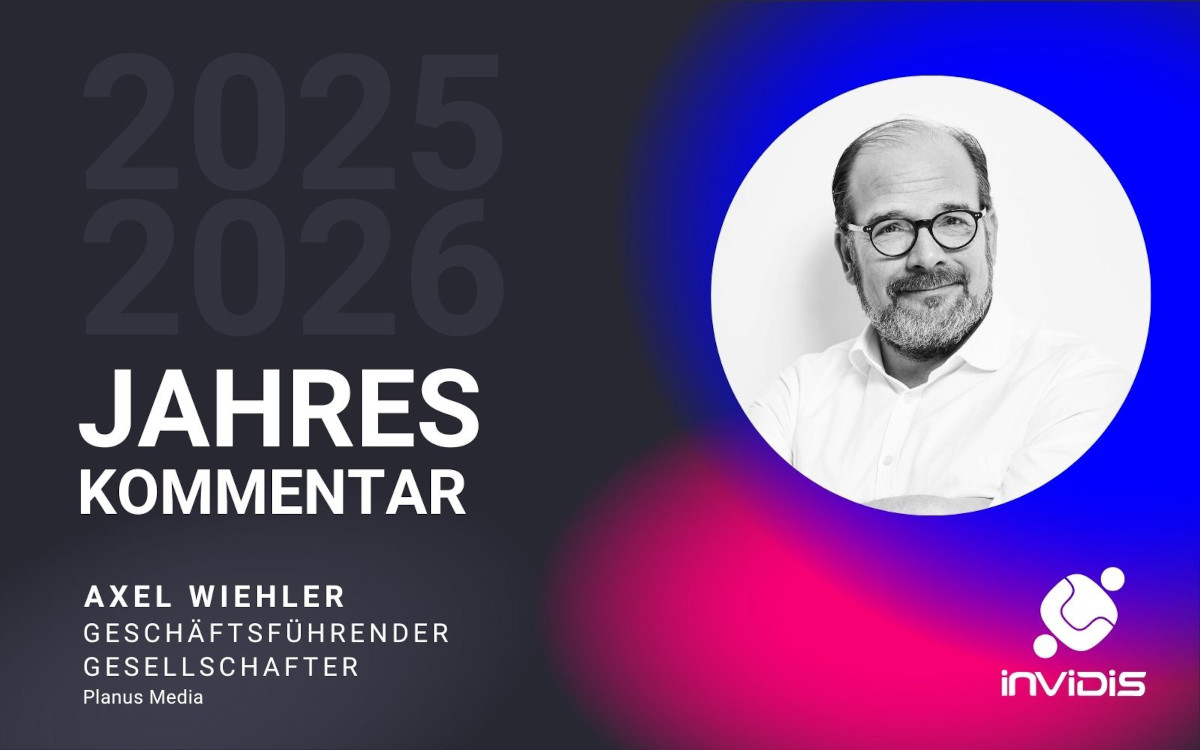 Axel Wiehler, geschäftsführender Gesellschafter von Planus Media, im invidis Jahreskommentar 25/26. (Foto: planus media)