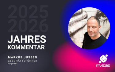 Markus Jussen, Geschäftsführer von Rubymedia, im invidis Jahreskommentar 25/26 (Foto: rubymedia GmbH)