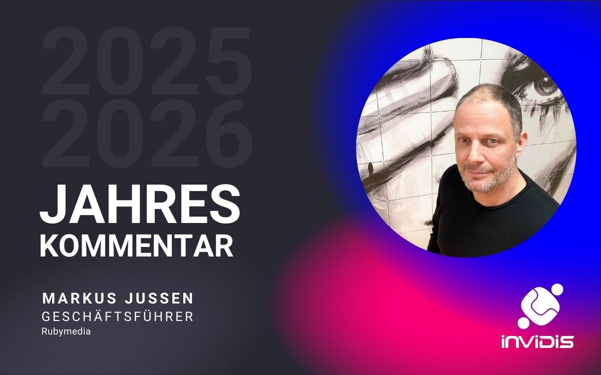 Markus Jussen, Geschäftsführer von Rubymedia, im invidis Jahreskommentar 25/26 (Foto: rubymedia GmbH)