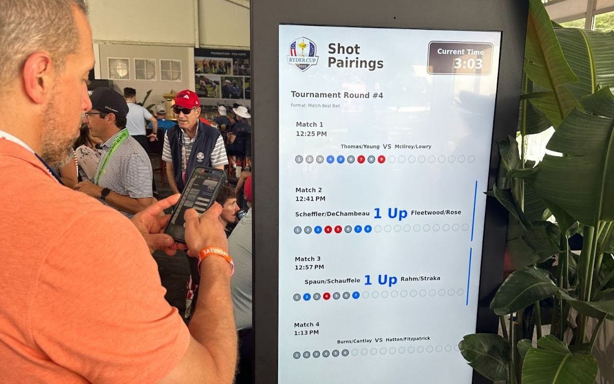 Big Digital und Brightsign setzten digitale Info-Kisoks neim Ryder Cup in New York ein (Foto: Big Digital/BrightSign)