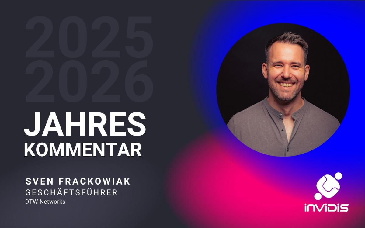 Sven Frackowiak, Co-CEO von DTW Networks, im invidis Jahreskommentar 25/26 (Foto: DTW)