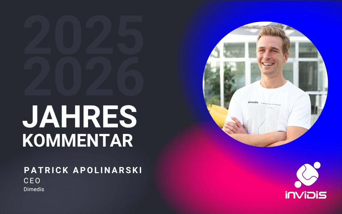 Patrick Apolinarski, CEO von Dimedis, im invidis Jahreskommentar 2025/2026 (Foto: dimedis)