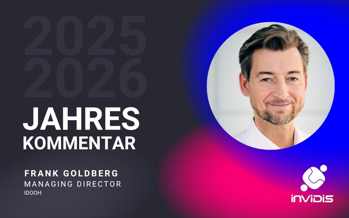 Frank Goldberg, Managing Director des IDOOH, im invidis Jahreskommentar 25/26. (Foto: IDOOH)