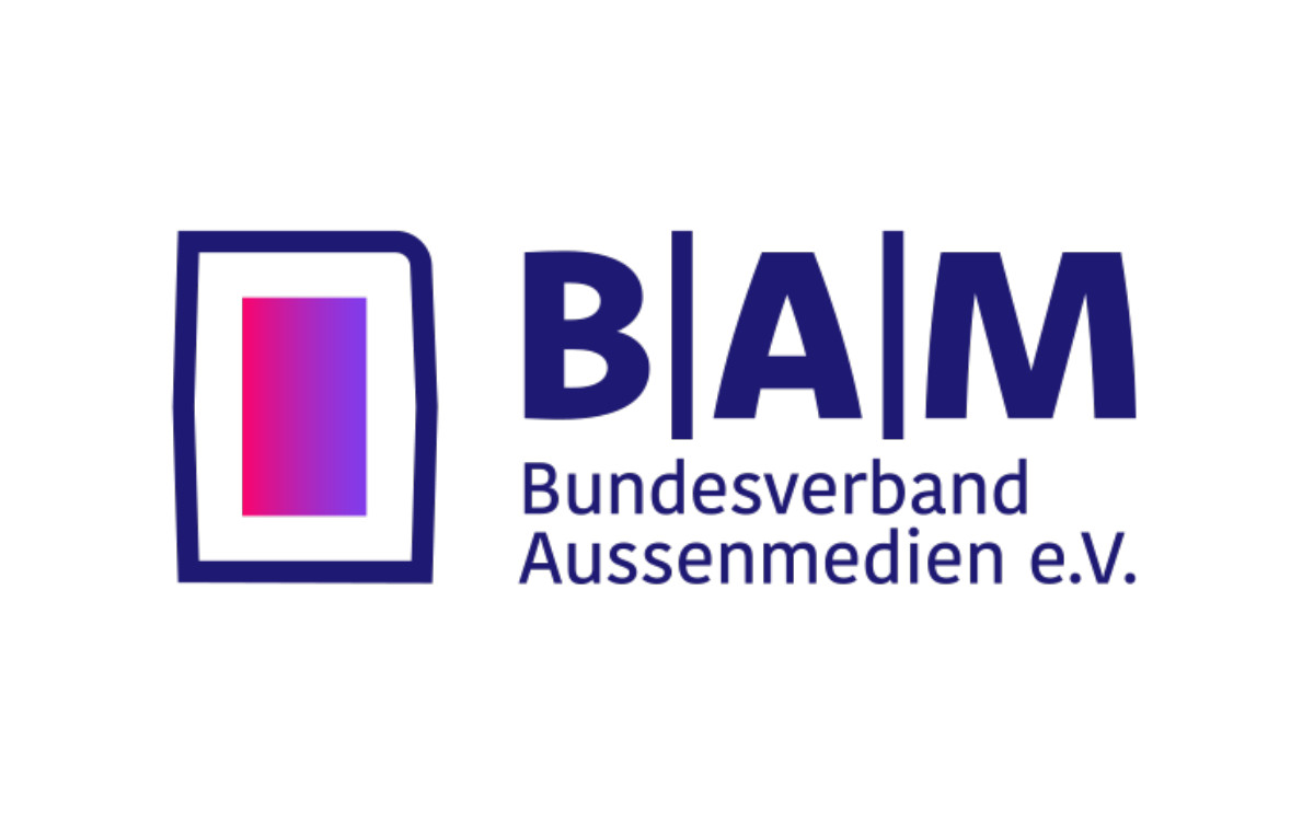 Das neue Logo des Bundesverband Außenmedien (Logo: BAM)