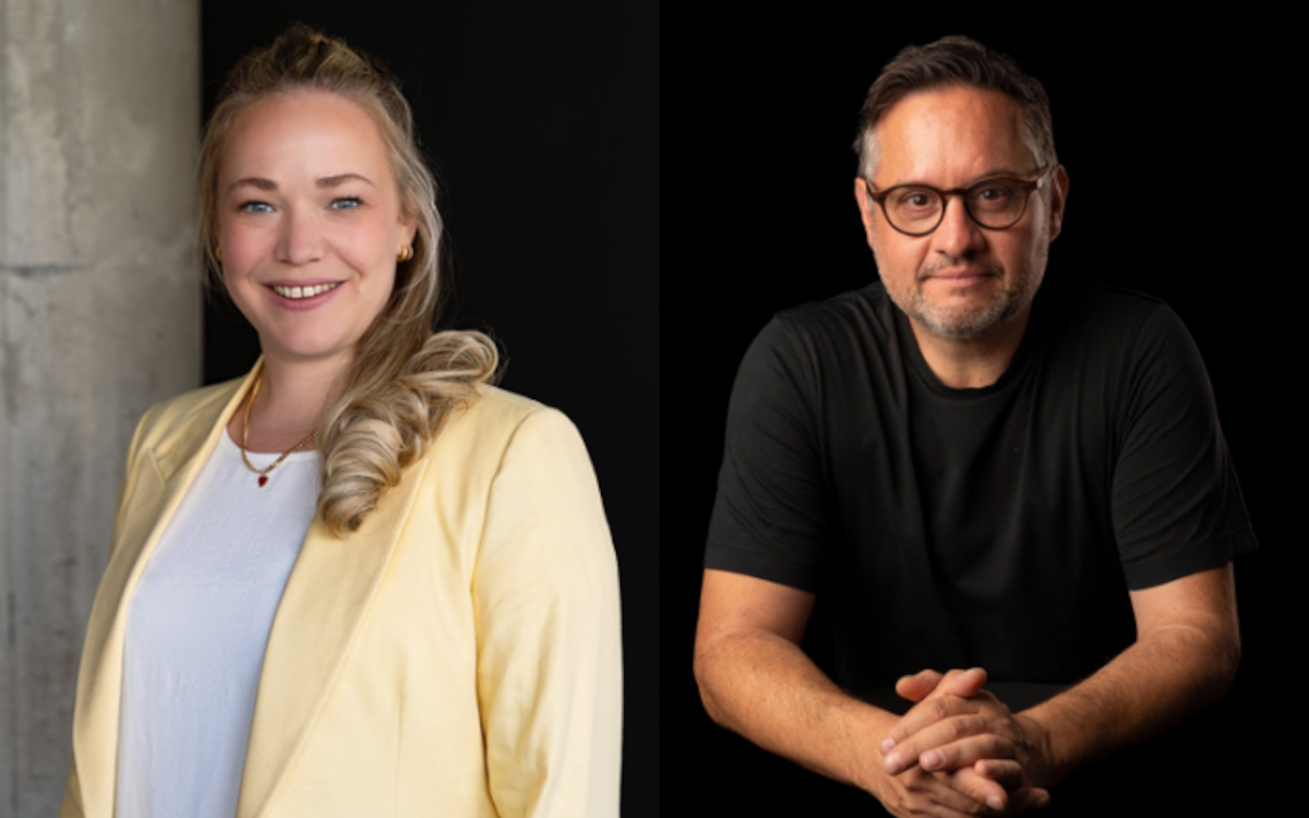 Links Jana Eckhardt, rechts Norman Wagner (Foto: Omnicom Media)