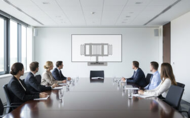 Peerless-AV zeigt auf der ISE 2026 seine neue Scissor-Wandhalterung. (Foto: Peerless-AV)