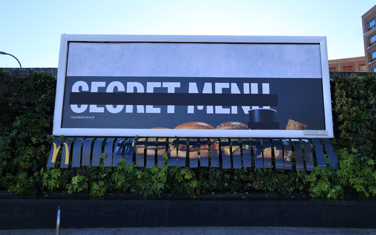 McDonald’s setzt Unterbrechungen der Sehgewohnheiten in OoH-Kampagnen in UK ein. (Foto: Ocean Outdoor)