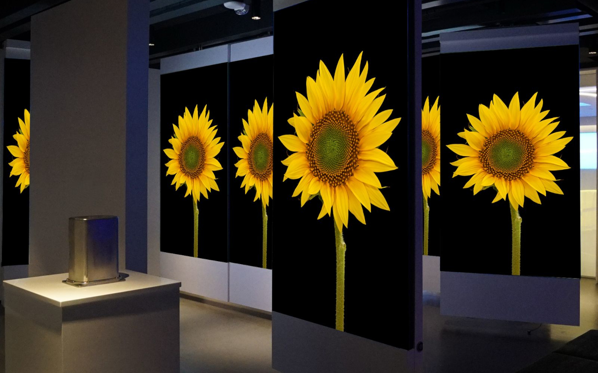 Siliconcore und Trak-Kit zeigen auf der ISE 2026 kinetische LEDs auf einem Multi-Panel-System. (Bild: SiliconCore)