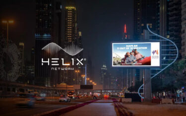 Das neue DooH-Netzwerk in Dubai: The Helix (Foto: Backlite Media)